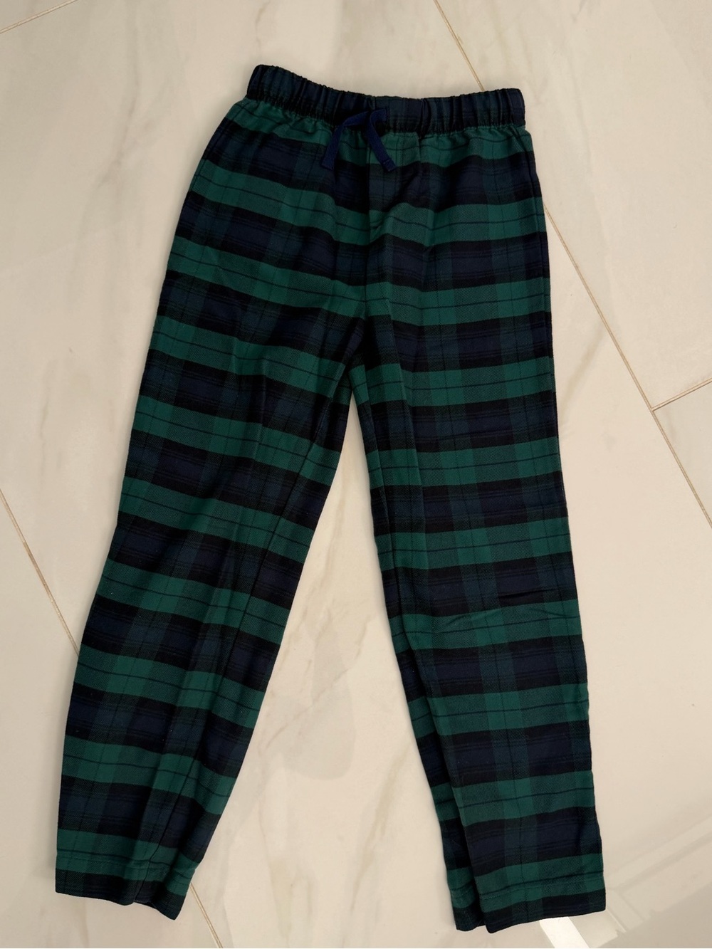 Vineyard Vines Green & Navy Plaid Kids Jogger Pants